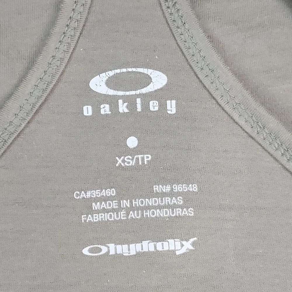 Oakley Olive Green Racerback Graphic Print Logo Athletic Tank Top Size XS - Picture 7 of 8